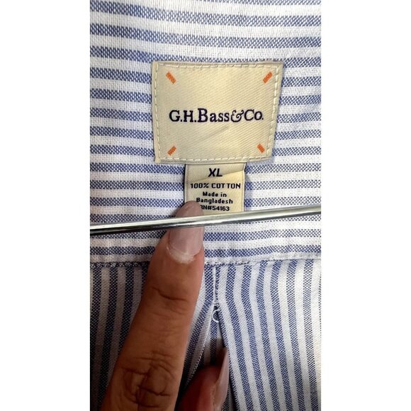 G.H. Bass & Co. Men's Long Sleeve Shirt Button Down Shirt St - Picture 6 of 6